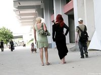 Feet - Zoya + Lera + Marisha - 2008-06-12 Barefoot ladies from Belarus