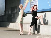 Feet - Zoya + Lera + Marisha - 2008-06-12 Barefoot ladies from Belarus