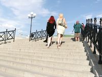 Feet - Zoya + Lera + Marisha - 2008-06-12 Barefoot ladies from Belarus