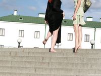 Feet - Zoya + Lera + Marisha - 2008-06-12 Barefoot ladies from Belarus