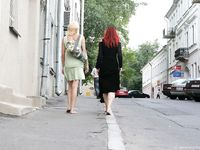 Feet - Zoya + Lera + Marisha - 2008-06-12 Barefoot ladies from Belarus