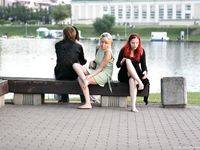 Feet - Zoya + Lera + Marisha - 2008-06-12 Barefoot ladies from Belarus