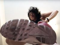 My crush and kick to a lying opponent