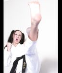 barefoot karate feet kicks