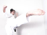barefoot karate feet kicks