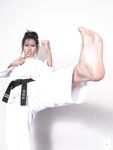barefoot karate feet kicks