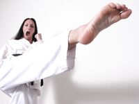 barefoot karate feet kicks