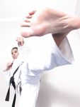 barefoot karate feet kicks