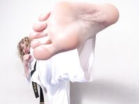 barefoot karate feet kicks