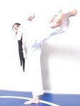 barefoot karate feet kicks