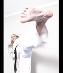 barefoot karate feet kicks