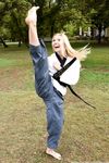 barefoot karate feet kicks