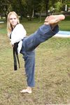 barefoot karate feet kicks