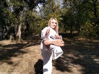 barefoot karate feet kicks