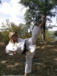 barefoot karate feet kicks
