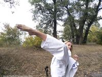barefoot karate feet kicks