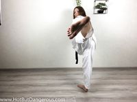 barefoot karate feet kicks