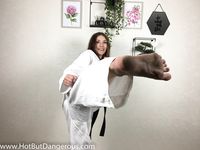 barefoot karate feet kicks