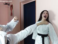 barefoot karate feet kicks