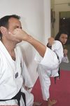 Barefoot Karate Facekicks