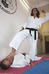 Barefoot Karate Facekicks