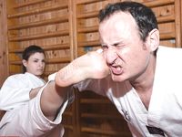 Barefoot Karate Facekicks