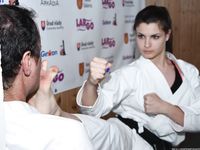 Barefoot Karate Facekicks