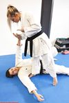 Barefoot Karate Facekicks