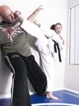 Barefoot Karate Facekicks