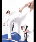 Barefoot Karate Facekicks