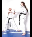 Barefoot Karate Facekicks