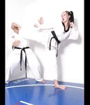 Barefoot Karate Facekicks