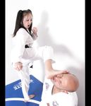 Barefoot Karate Facekicks