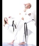 Barefoot Karate Facekicks