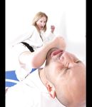 Barefoot Karate Facekicks