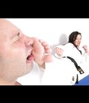 Barefoot Karate Facekicks