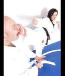 Barefoot Karate Facekicks