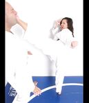 Barefoot Karate Facekicks