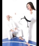 Barefoot Karate Facekicks