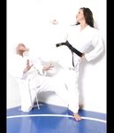 Barefoot Karate Facekicks
