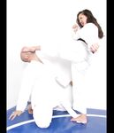 Barefoot Karate Facekicks