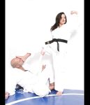 Barefoot Karate Facekicks