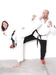 Barefoot Karate Facekicks