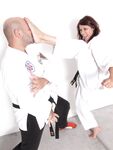 Barefoot Karate Facekicks