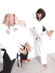 Barefoot Karate Facekicks