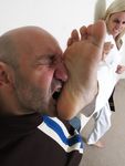 Barefoot Karate Facekicks