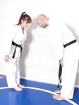 Barefoot Karate Facekicks