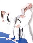 Barefoot Karate Facekicks