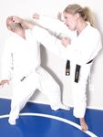 Barefoot Karate Facekicks