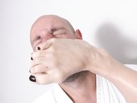 Barefoot Karate Facekicks